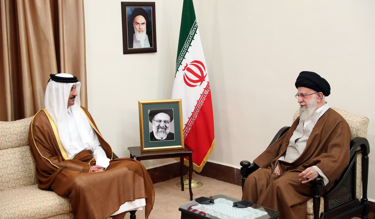 HH the Amir Offers Condolences to Supreme Leader of Iran